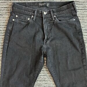 Abercrombie & Fitch Jeans Mens 30x32 Black Athletic Slim Signature‎ Stretch